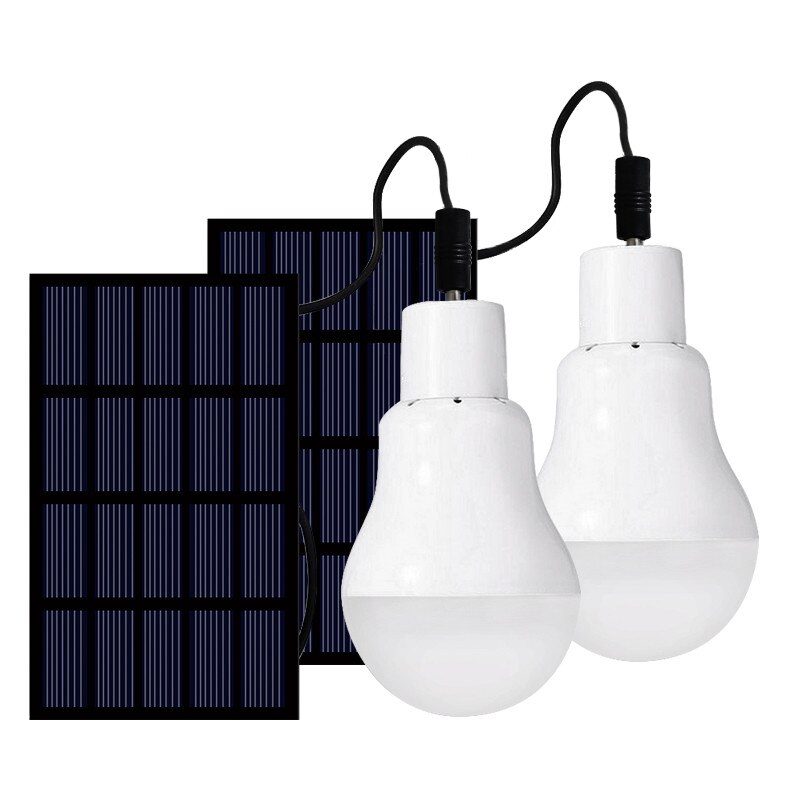 Junejour-bombilla Solar portátil para exteriores, lámpara colgante de emergencia, ahorro de energía, tienda de campaña, iluminación Solar